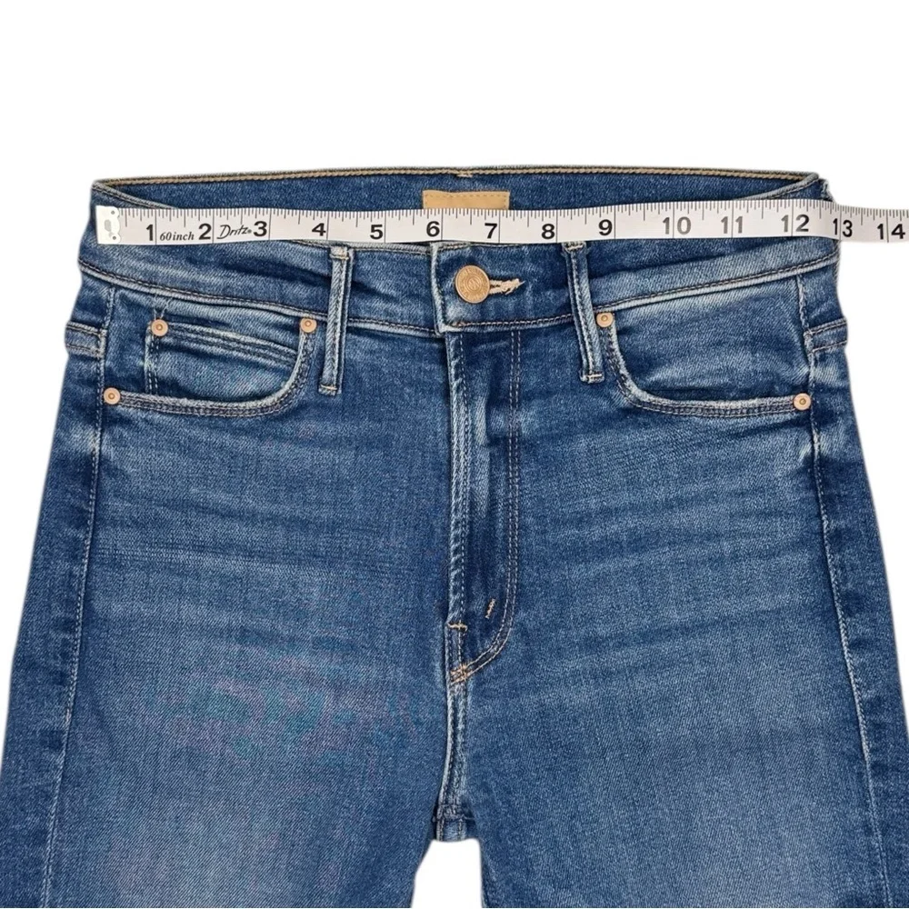 MOTHER Mid Rise Dazzler Ankle Fray 25 Opposites Attract Stretch Retail $238 - Picture 8 of 10